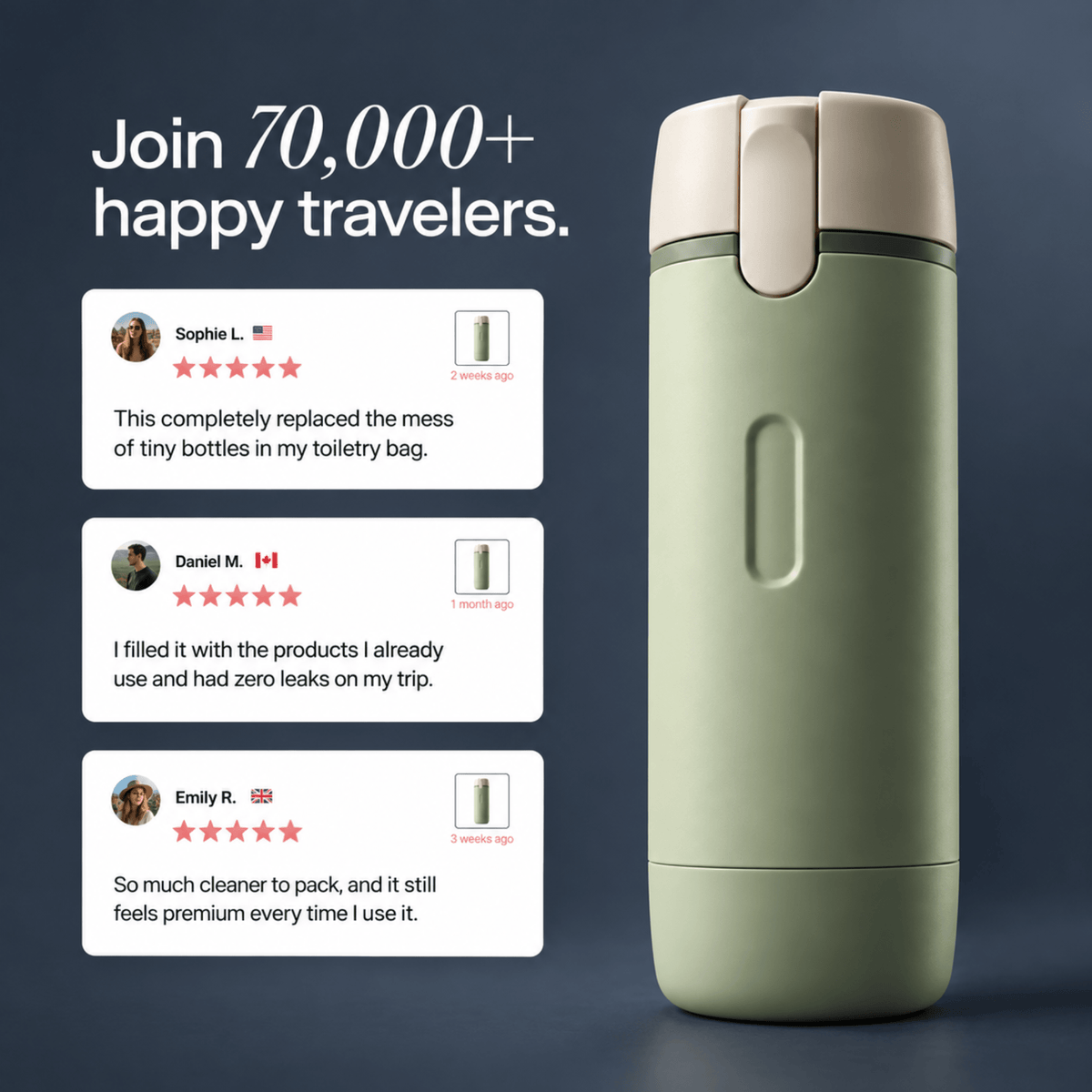 CARRYPEACE™ Travel Dispenser - CarryPeace