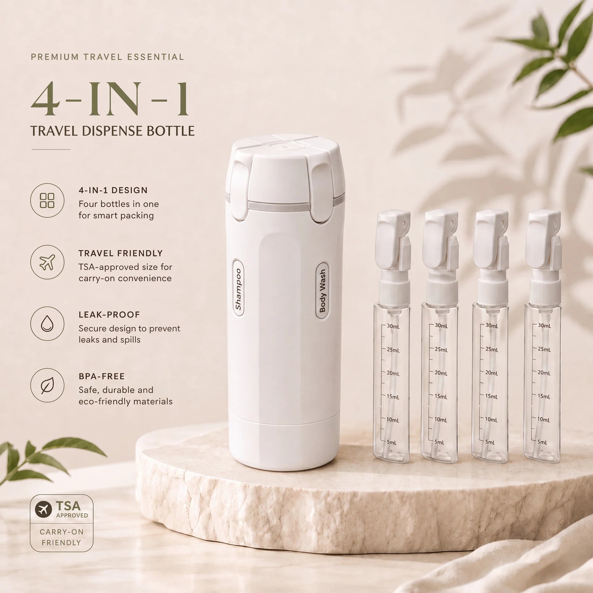 CARRYPEACE™ Travel Dispenser - CarryPeace