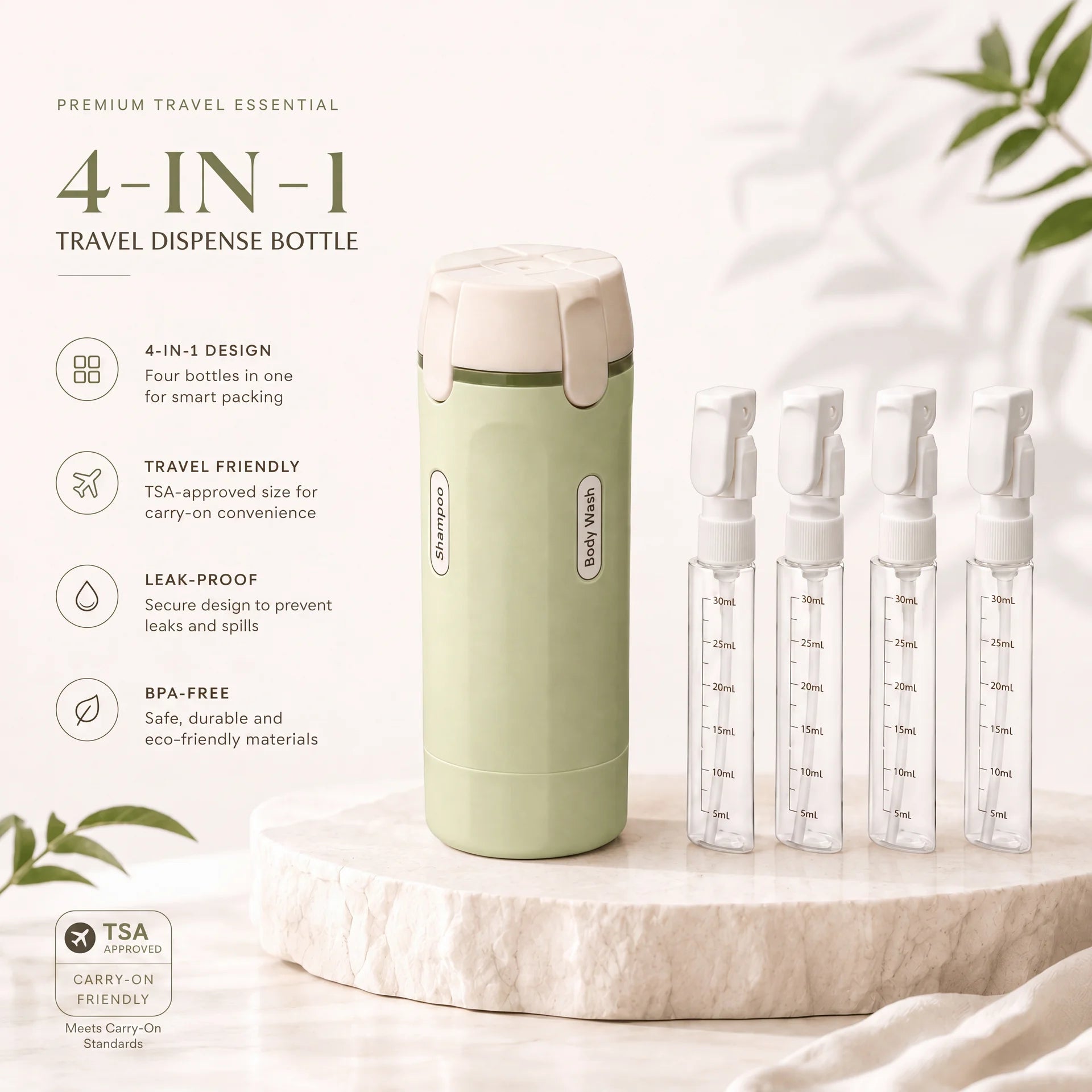 CARRYPEACE™ Travel Dispenser - CarryPeace